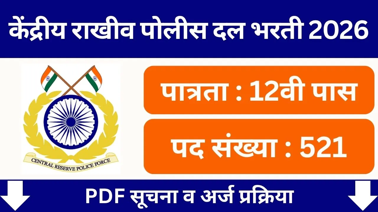 CRPF Sports Quota Bharti 2026