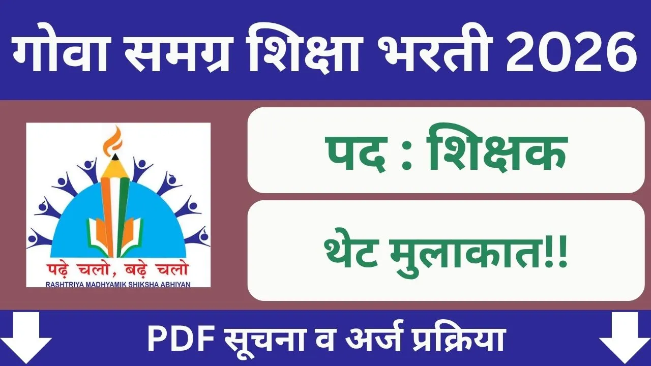 Goa RMSA Bharti 2026