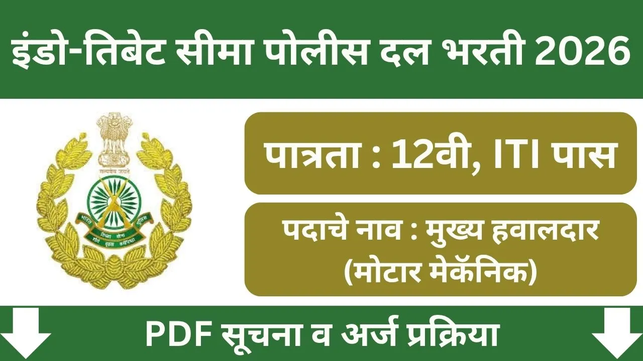 ITBP Head Constable Bharti 2026