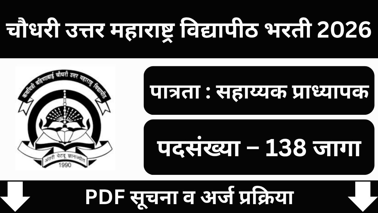 NMU Jalgaon Bharti 2026